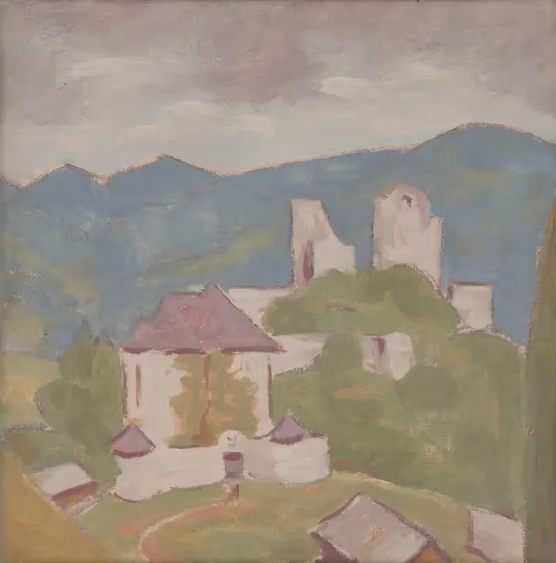 Пейзаж с руинами by Милан Томка Митровский, 1930–1940 — digital art print download