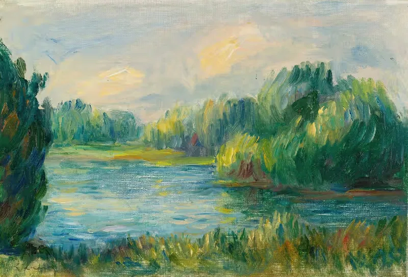 Берег реки by Пьер-Огюст Ренуар — digital art print download