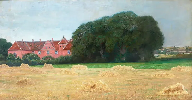 View of the manor Løgismose — Agnes Slott-Møller