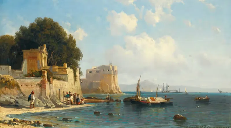 Coastline Near Sorrento — Alexey Petrovich Bogolyubov
