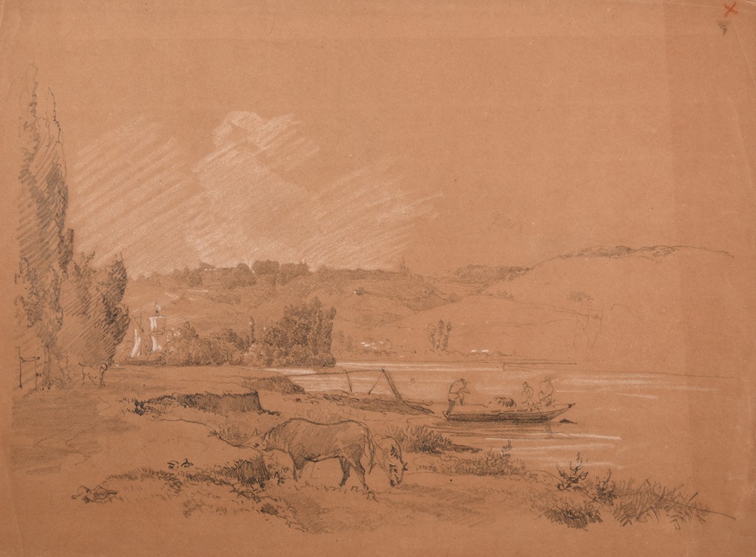 Bord de rivière by Жак-Раймон Брассас — digital art print download