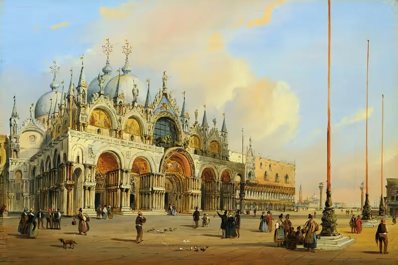Saint Mark's Basilica, Venice by Carlo Grubacs — digital art print download