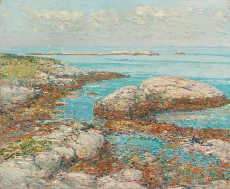 Скалы в Апплдоре, утро by Чайлд Хассам, 1909 — digital art print download