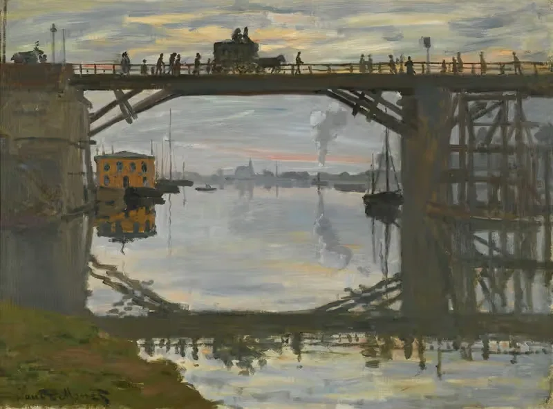 Деревянный мост by Клод Моне, 1872 — digital art print download