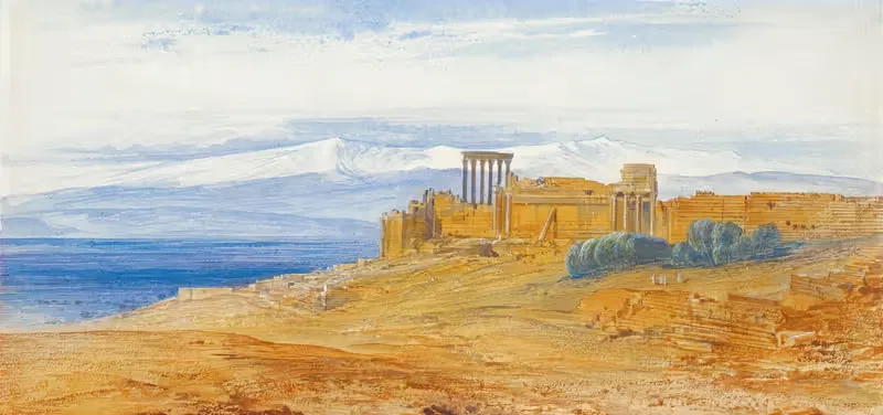 Баальбек, Ливан by Эдвард Лир, 1858 - 1862 — digital art print download