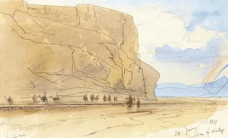 Junction Of Wadis, Eygpt — Edward Lear