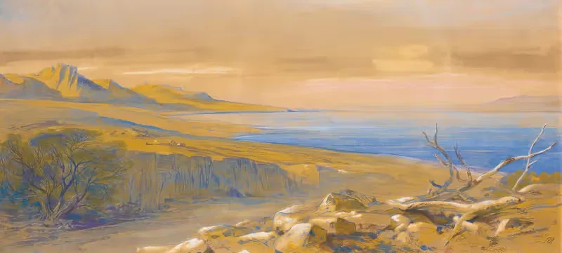 Мёртвое море, Иордания by Эдвард Лир — digital art print download