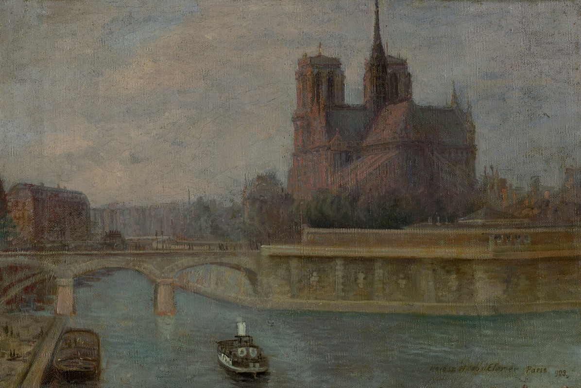 Paris by Elemír Halász-Hradil, 1903 — digital art print download