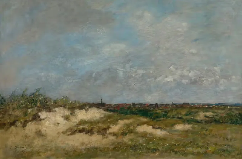 Берк. Дюны в плохую погоду by Южен Буден, 1890 — digital art print download
