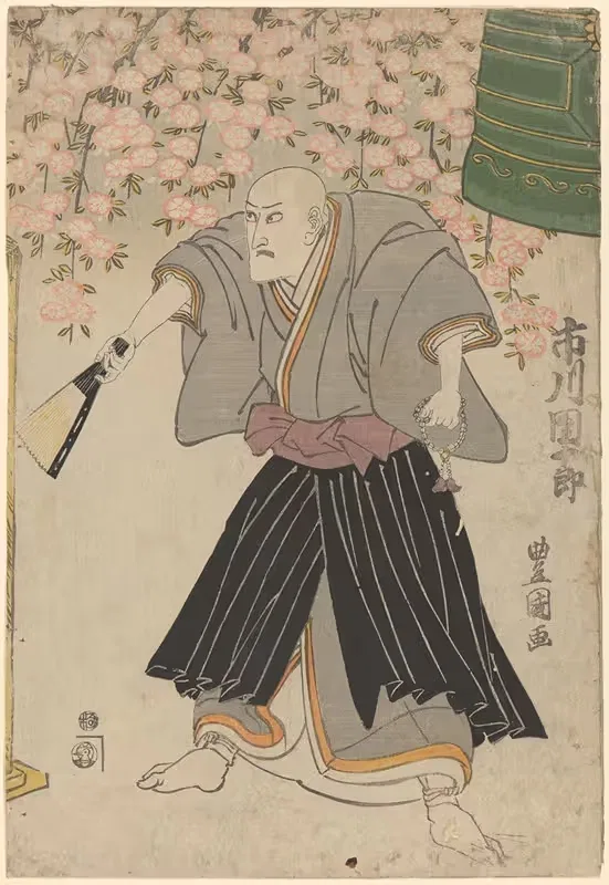 Actor Ichikawa Danjuro VII as Priest Seitaka — Toyokuni Utagawa
