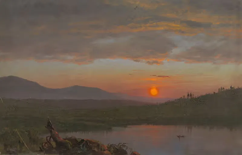 Hudson Valley, New York at Sunset — Frederic Edwin Church