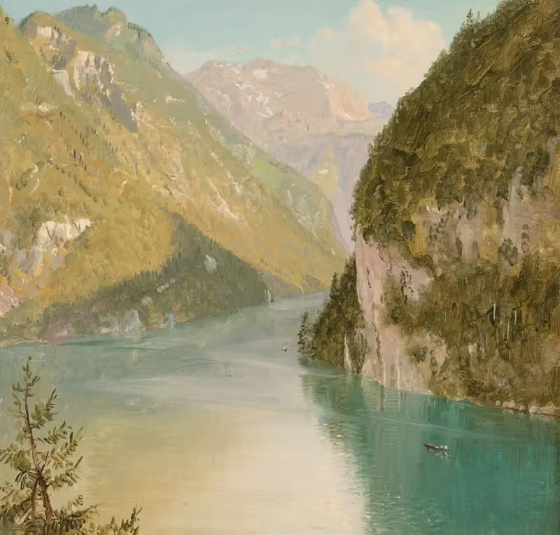Озеро Кёнигсзе, Бавария by Фредерик Эдвин Чёрч, 1868 — digital art print download