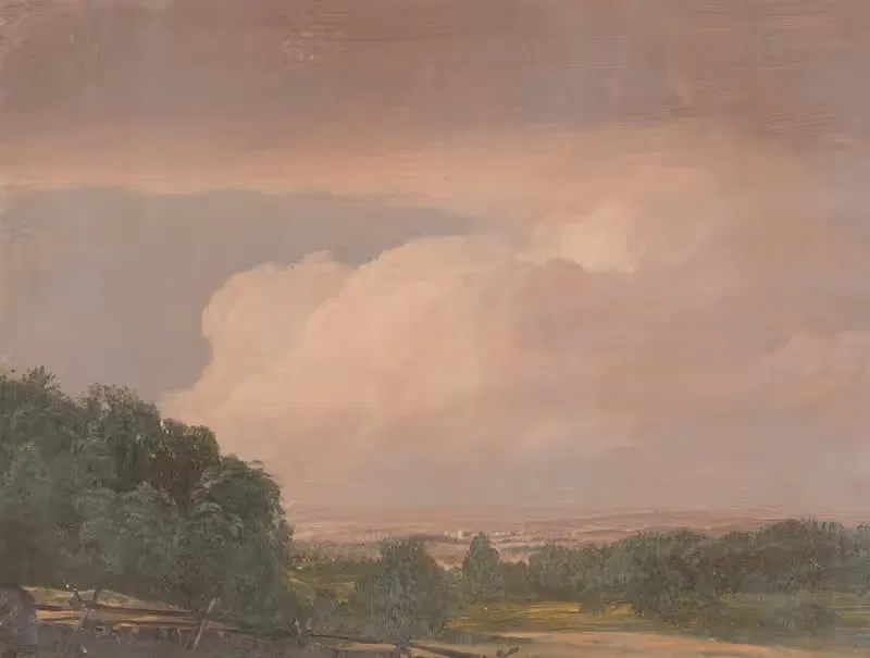 Landscape (possibly Hudson Valley) by Frederic Edwin Church — digital art print download