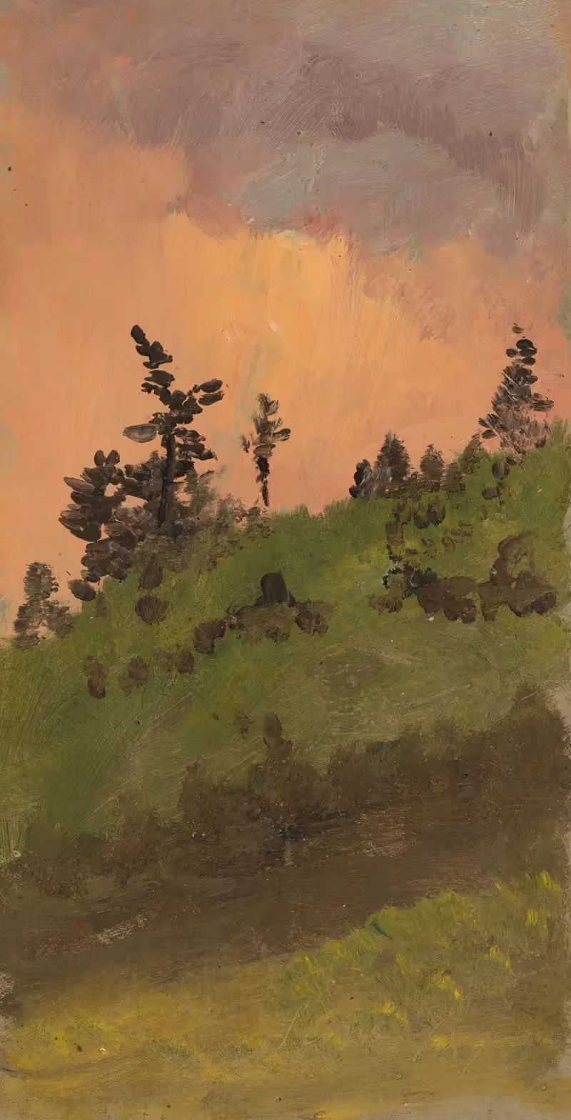 Landscape at woods by Frederic Edwin Church, 1870 — digital art print download