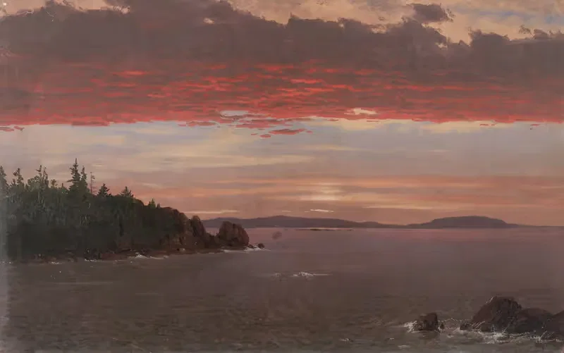 Schoodic Peninsula from Mount Desert at Sunrise — Frederic Edwin Church