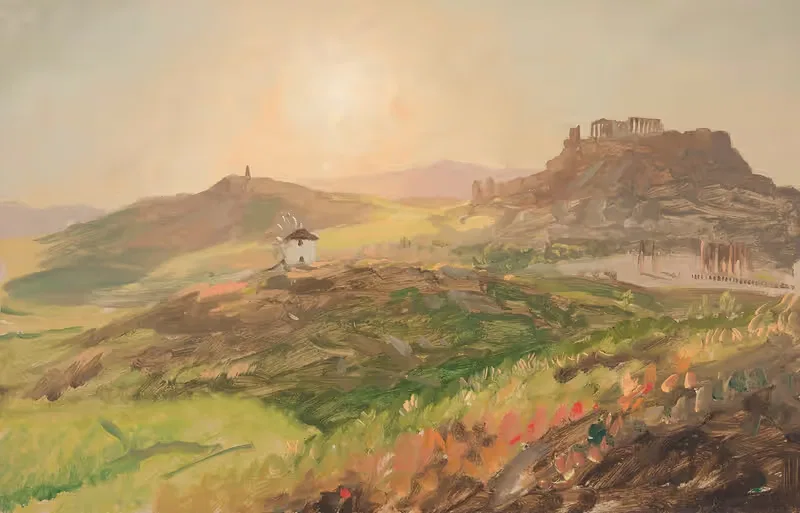 View of the Acropolis, Athens — Frederic Edwin Church