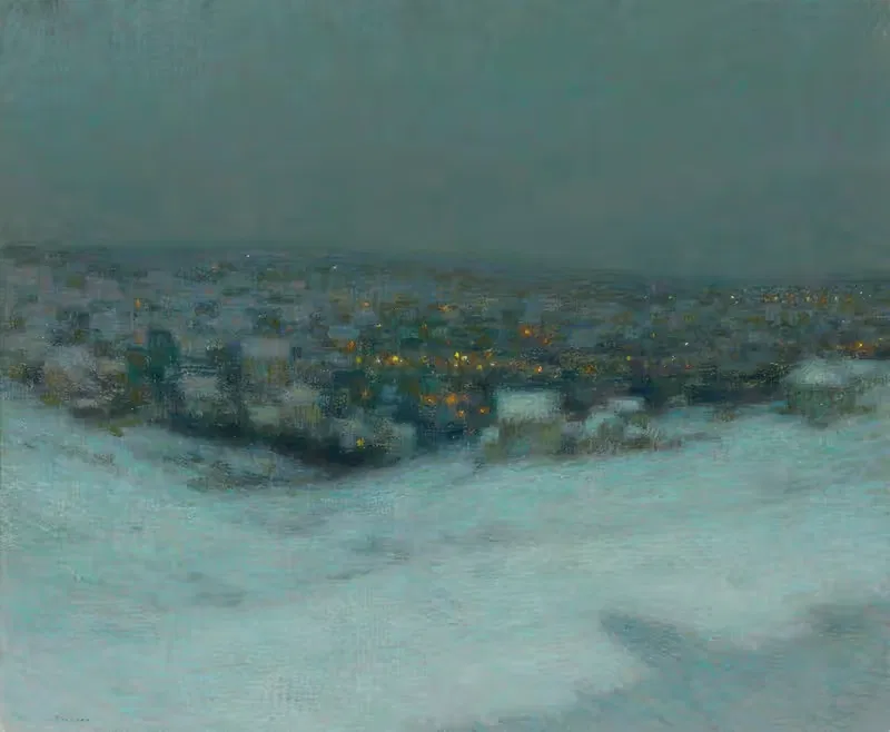 Снег при лунном свете by Анри Ле Сиданер, 1903 — digital art print download