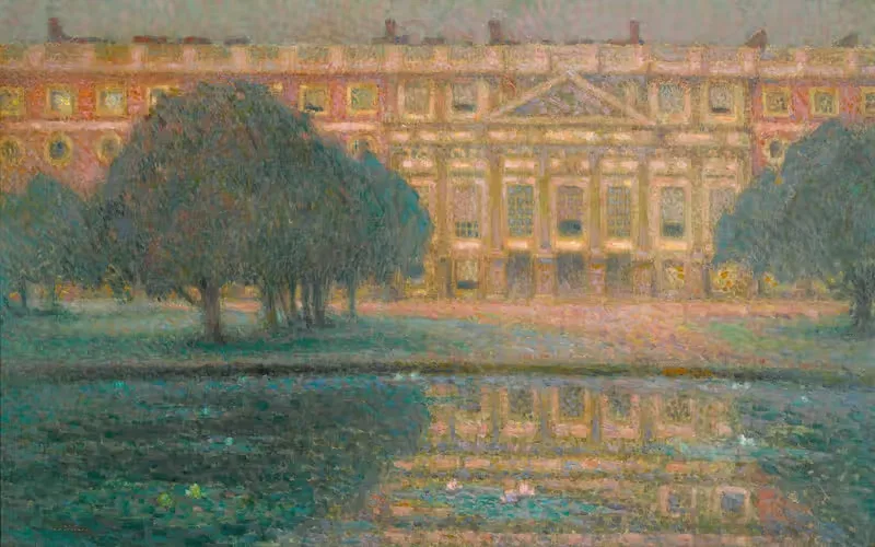 Le Palais, Matin D'été (Hampton Court) — Henri Le Sidaner