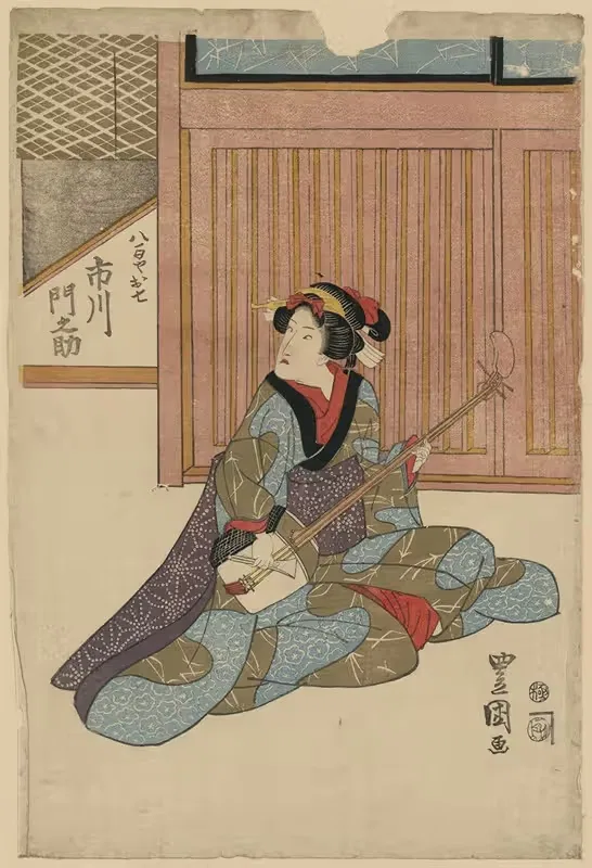 Ичикава Монносукэ но Яоя Ошичи by Тойокуни Утагава, 1818 — digital art print download
