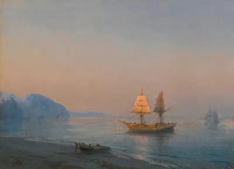 Утро в Ялте by Иван Константинович Айвазовский, 1880 — digital art print download
