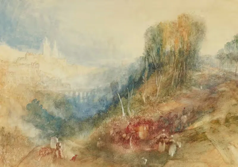 Лозанна с запада by Джозеф Мэллорд Уильям Тёрнер, 1816 — digital art print download
