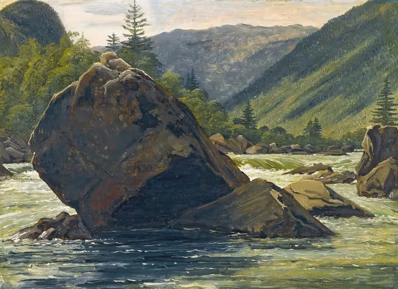 Эритический камень в порогах by Мартинус Рёрбю, 1830 — digital art print download