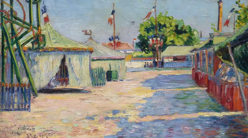 Праздник в Асниере — Поль Синьяк