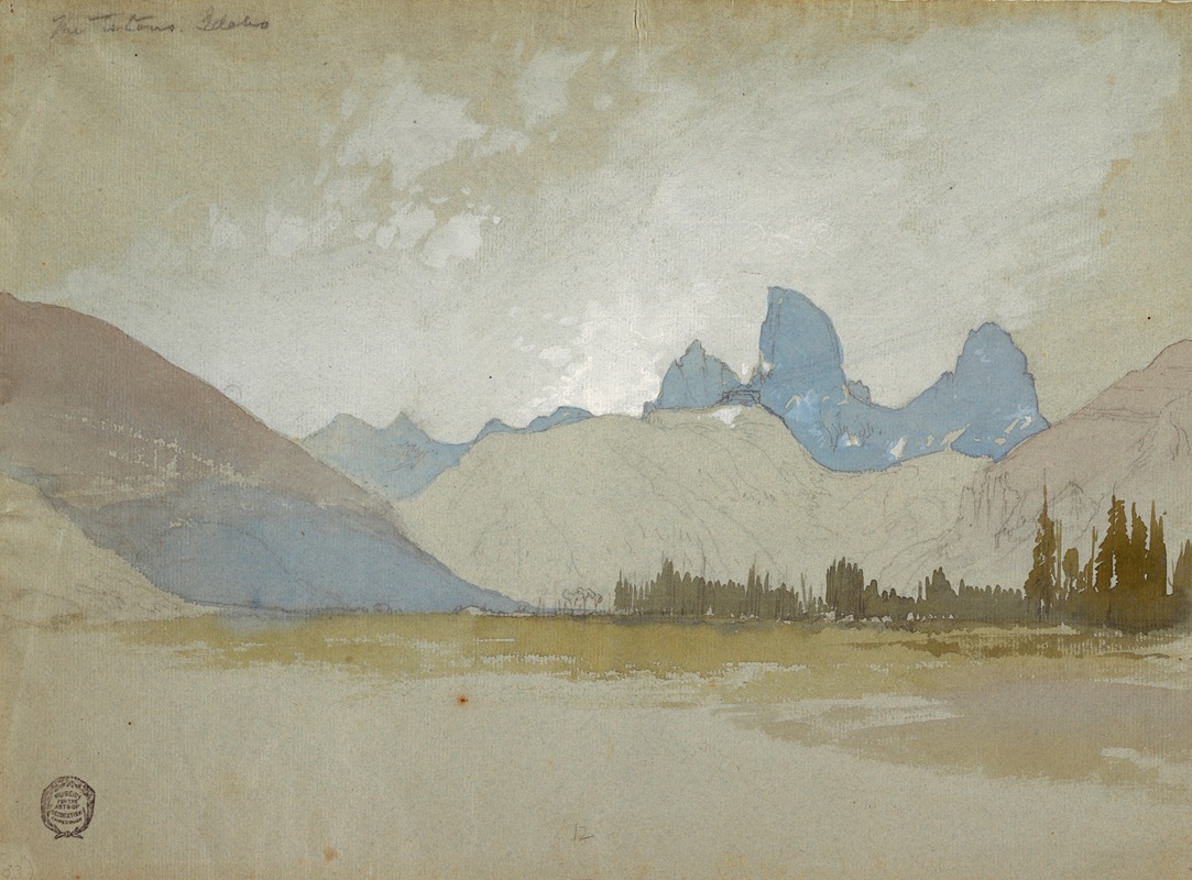 The Tetons, Idaho by Томас Моран, 1879 — digital art print download