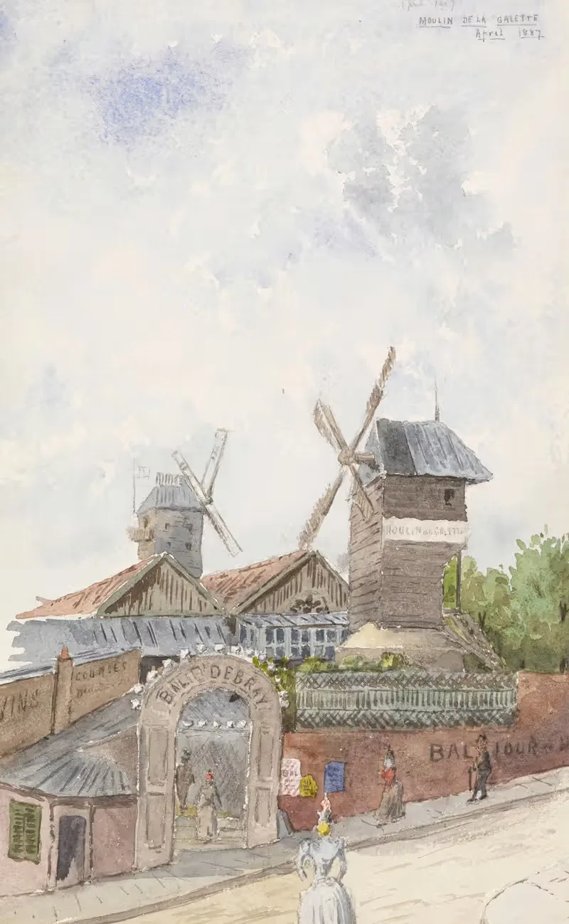 Мулен де ла Галетт, Париж by Уитни Уоррен-младший, 1887 — digital art print download