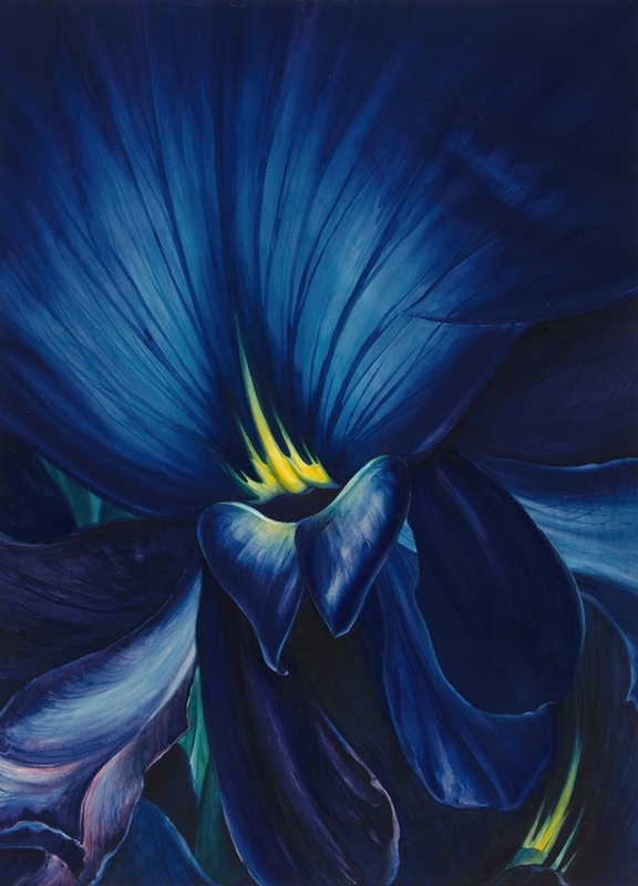 Chinese Delphinium by Leon Carroll — digital art print download