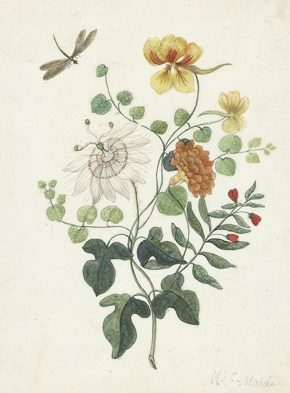 Stilleven met bloemen by Machtelt Moninckx, 1600 — digital art print download