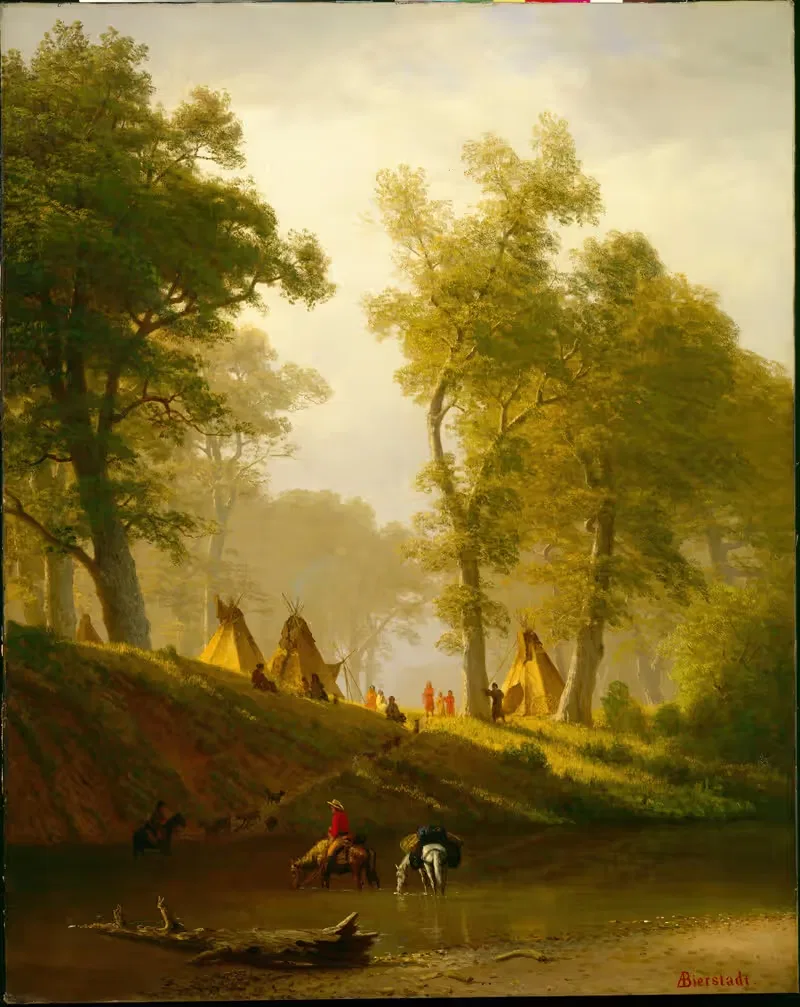 The Wolf River, Kansas by Albert Bierstadt — digital art print download
