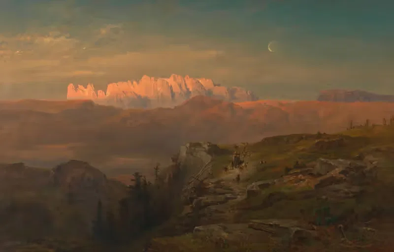 Der Schlern von Oberbozen aus — Anton Hansch
