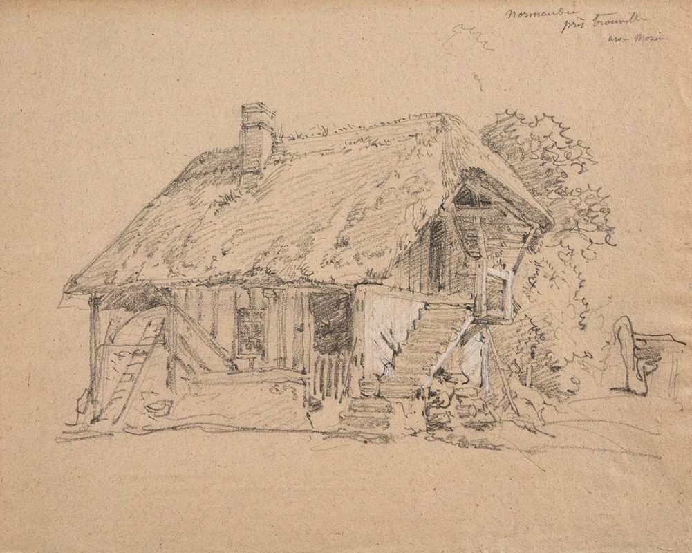 Maison près Trouville by Жак-Раймон Брассас — digital art print download