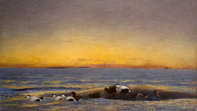 Morning Mood by the Sea — Bruno Liljefors