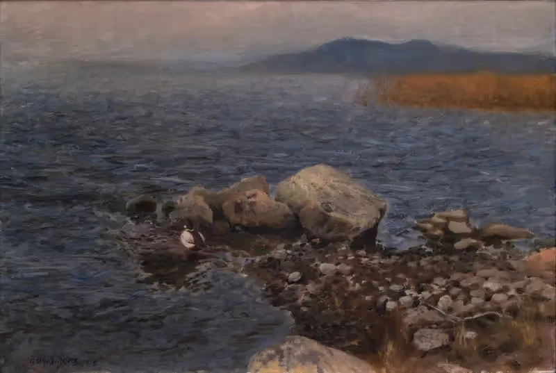 Rocky Promontory by Bruno Liljefors, 1902 — digital art print download