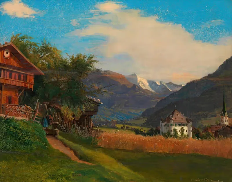Тишина в Циллертале by Карл Гейлинг, 1831 — digital art print download