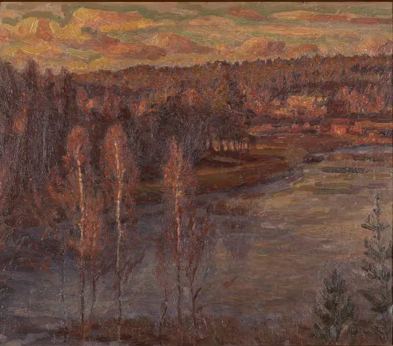 Осень на Свартане by Герман Норрман, 1898 — digital art print download