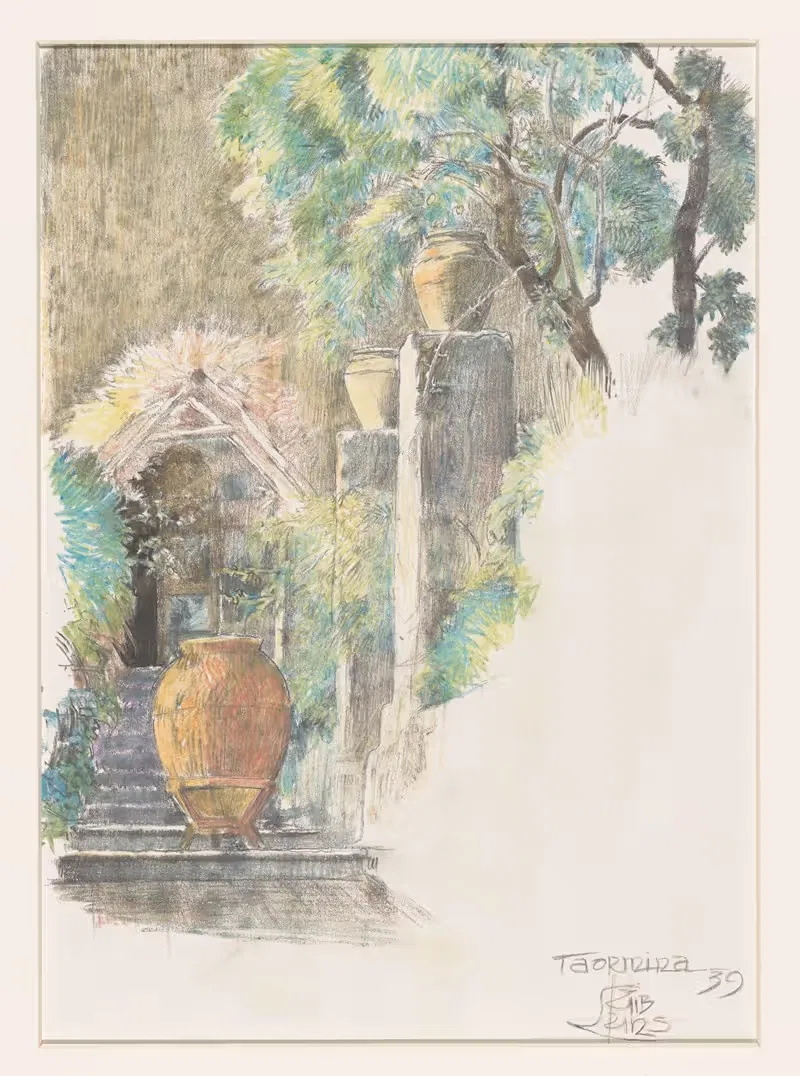 Trap in tuin te Taormina — Huib Luns
