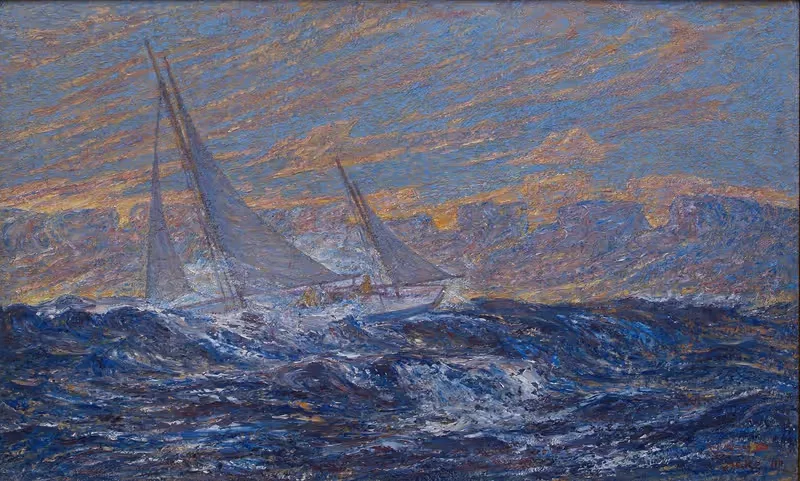 Морской пейзаж by Й.А.Г. Акке, 1911 — digital art print download