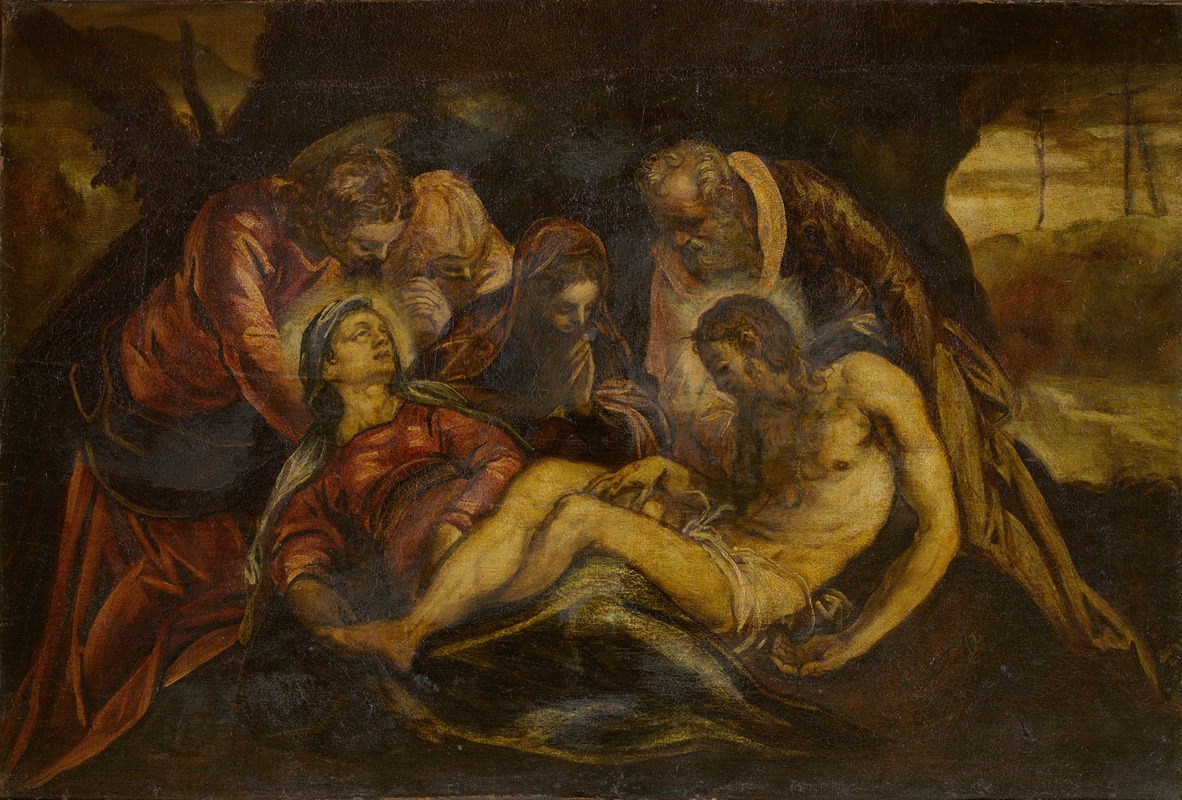 Lamentation over the Dead Christ by Якопо Тинторетто — digital art print download