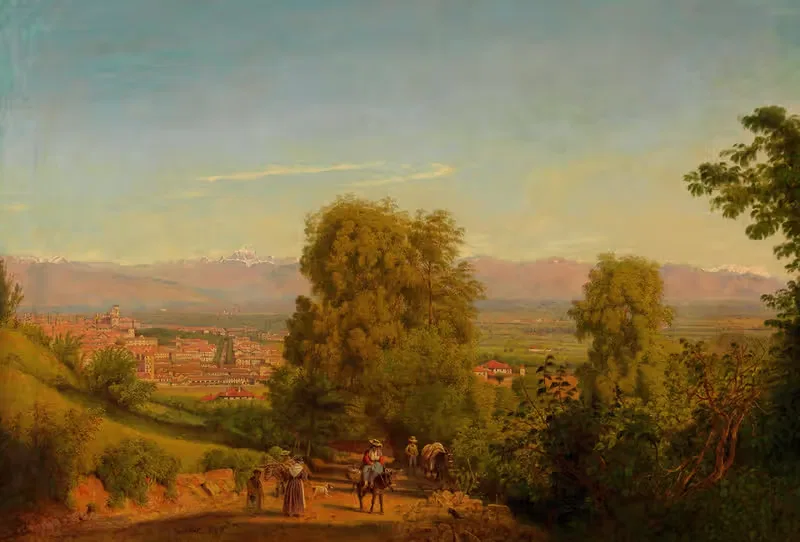 Вид на Турин by Якоб Альт, 1846 — digital art print download