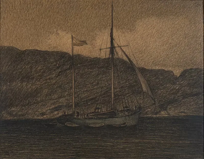 Рыболовное судно by Карл Норстрём, 1903 — digital art print download