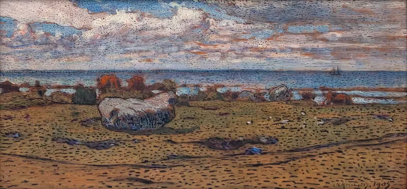 Камни на пляже by Нильс Крюгер, 1905 — digital art print download