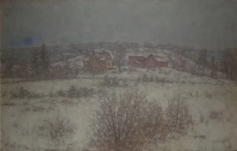 Зимний пейзаж в Партилле by Пер Экстрём, 1906 — digital art print download