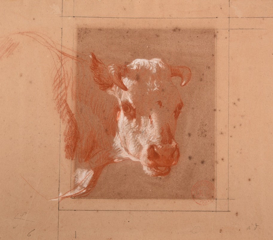 Tête de vache by Жак-Раймон Брассас — digital art print download