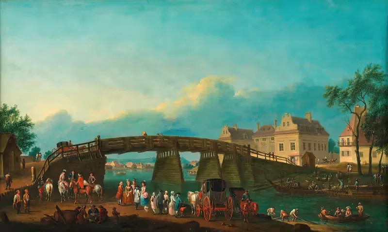Старый мост Авгартен by Аноним, 1782 — digital art print download