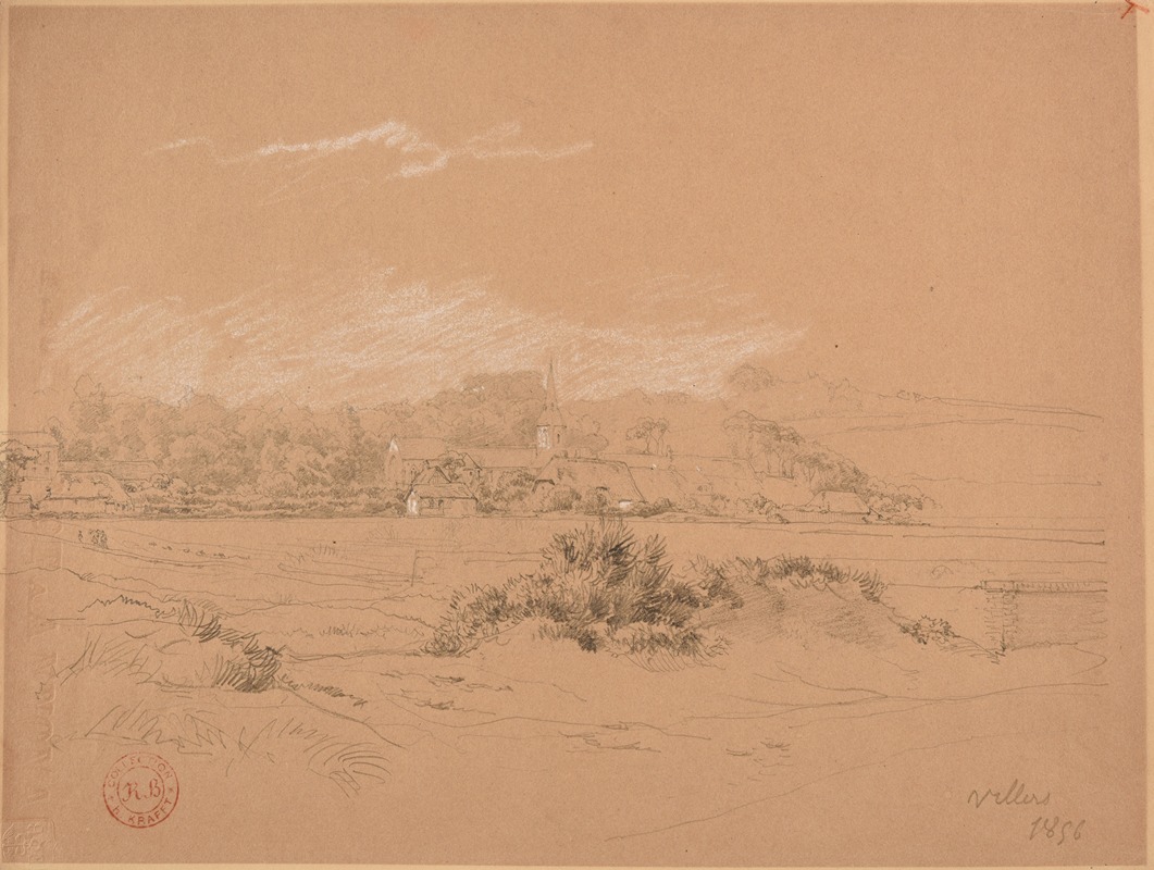 Villers by Jacques-Raymond Brascassat, 1856 — digital art print download
