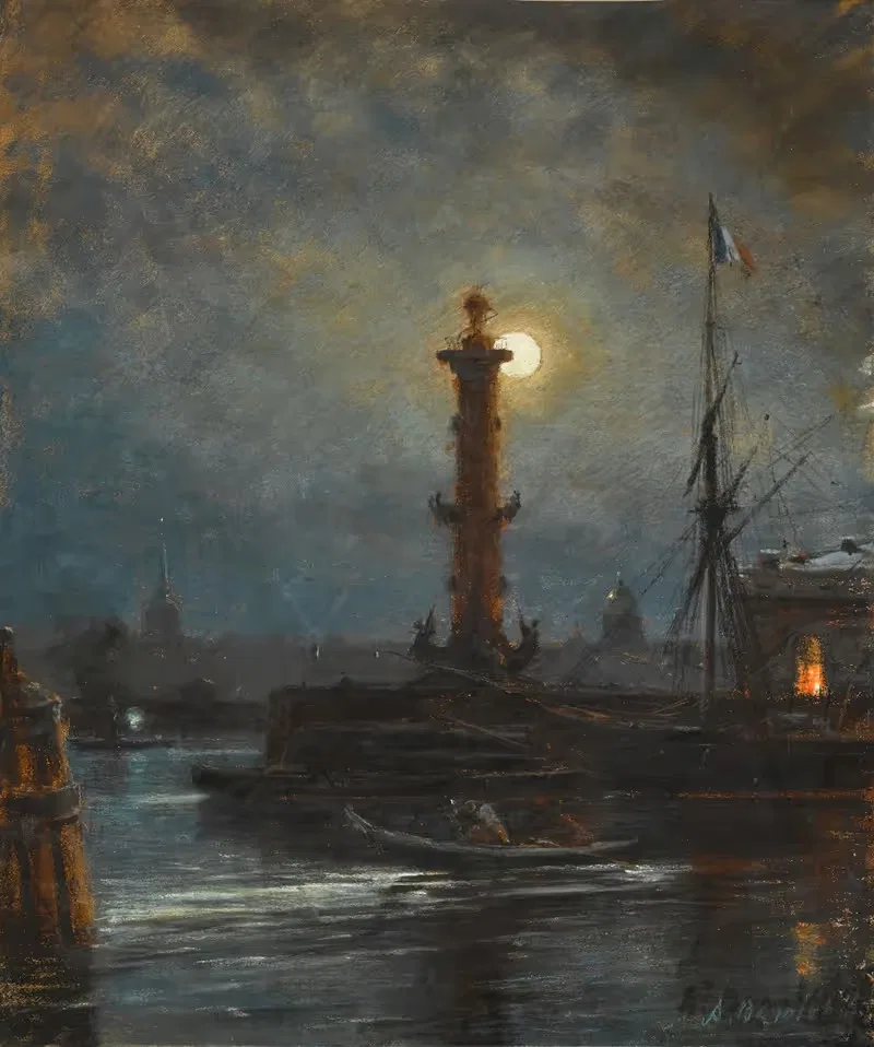 Rostral Column in St Petersburg — Alexey Petrovich Bogolyubov