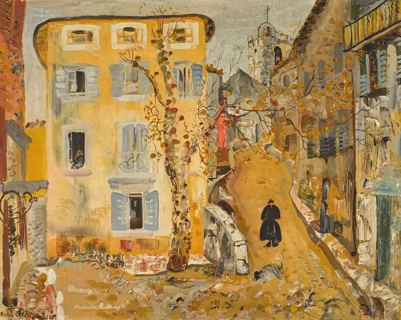 Street Scene in a Provincial Town — Boris Grigoriev